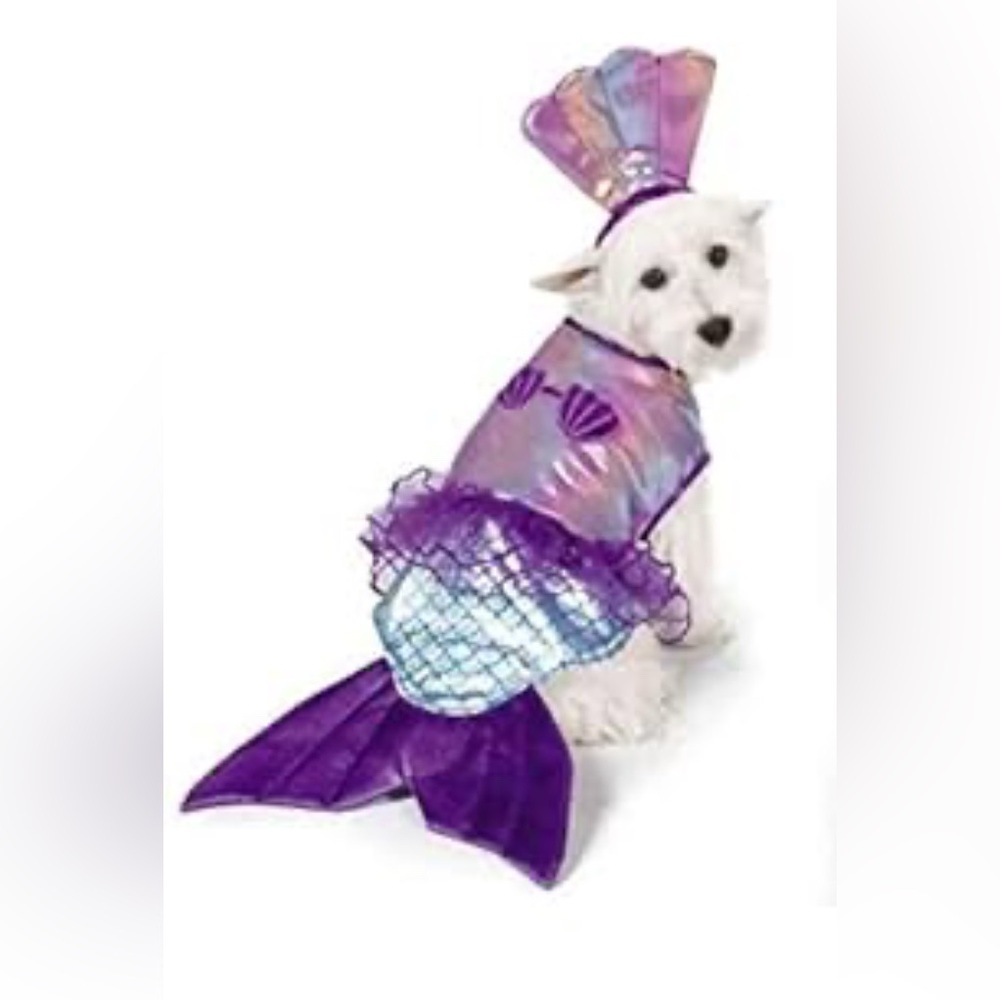 Zack & Zoey Iridescent Mermaid Dog Costume